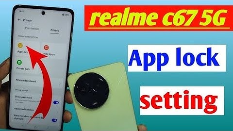 Realme c67 5g app lock setting| Realme c67 me app lock kaise kare| how to set aap lock kaise lagaye