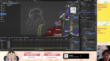 2D Animation in Blender Grease Pencil // Forest Sprite Loop Part 5