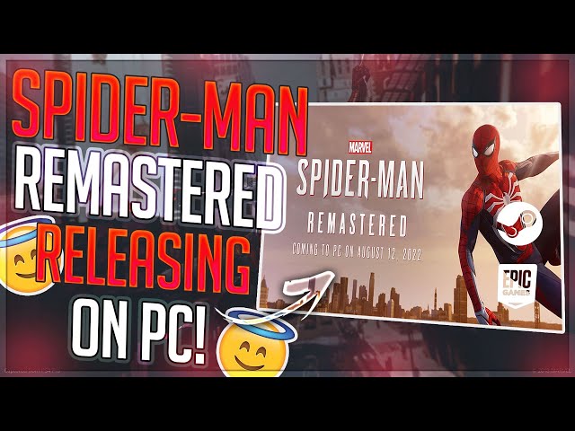 Marvel Spider-Man Remastered PC sale el 12 de agosto en PC