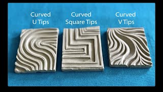 P Tools Demo — Curved Square Tips, U Tips and V Tips Comparison