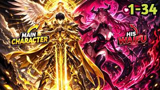 (1-34) MC AWAKEN THE LEGENDARY SYSTEM WITH THE PROTECTION OF GOD RANK ANGEL #manhwa #edit
