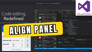 How to Align Panel in Visual Studio Code 2025