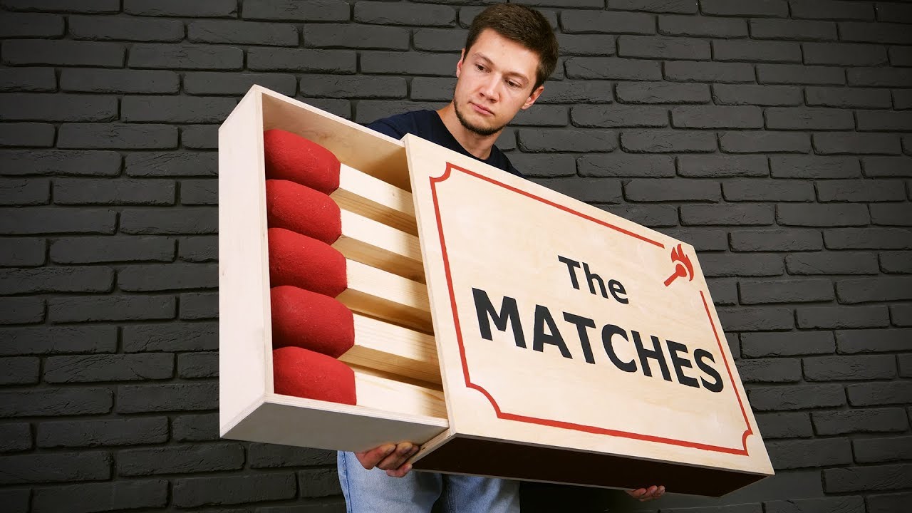 HANDMADE GIANT MATCHBOX THAT CAN BE USED