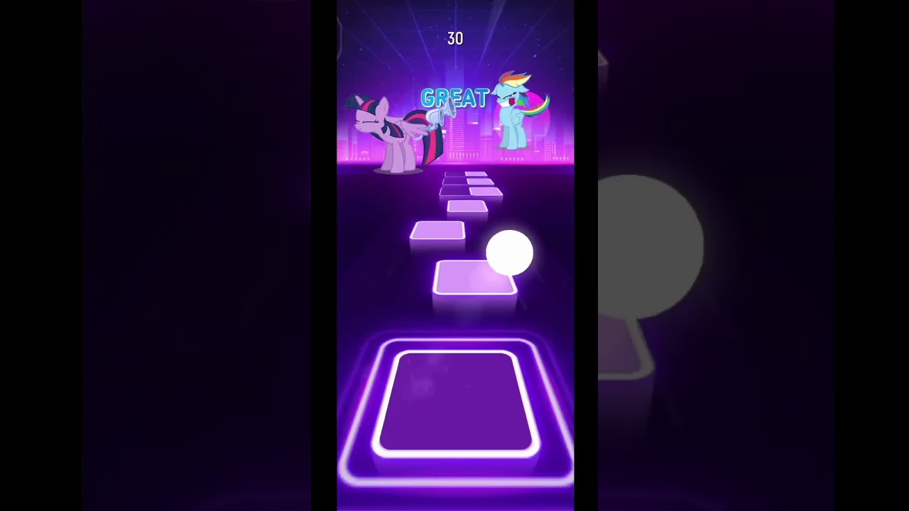 rainbow dash tiles Hop EDM rush short 