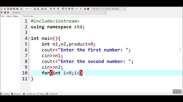 How to multiply two numbers without using multiplication operator in C++
