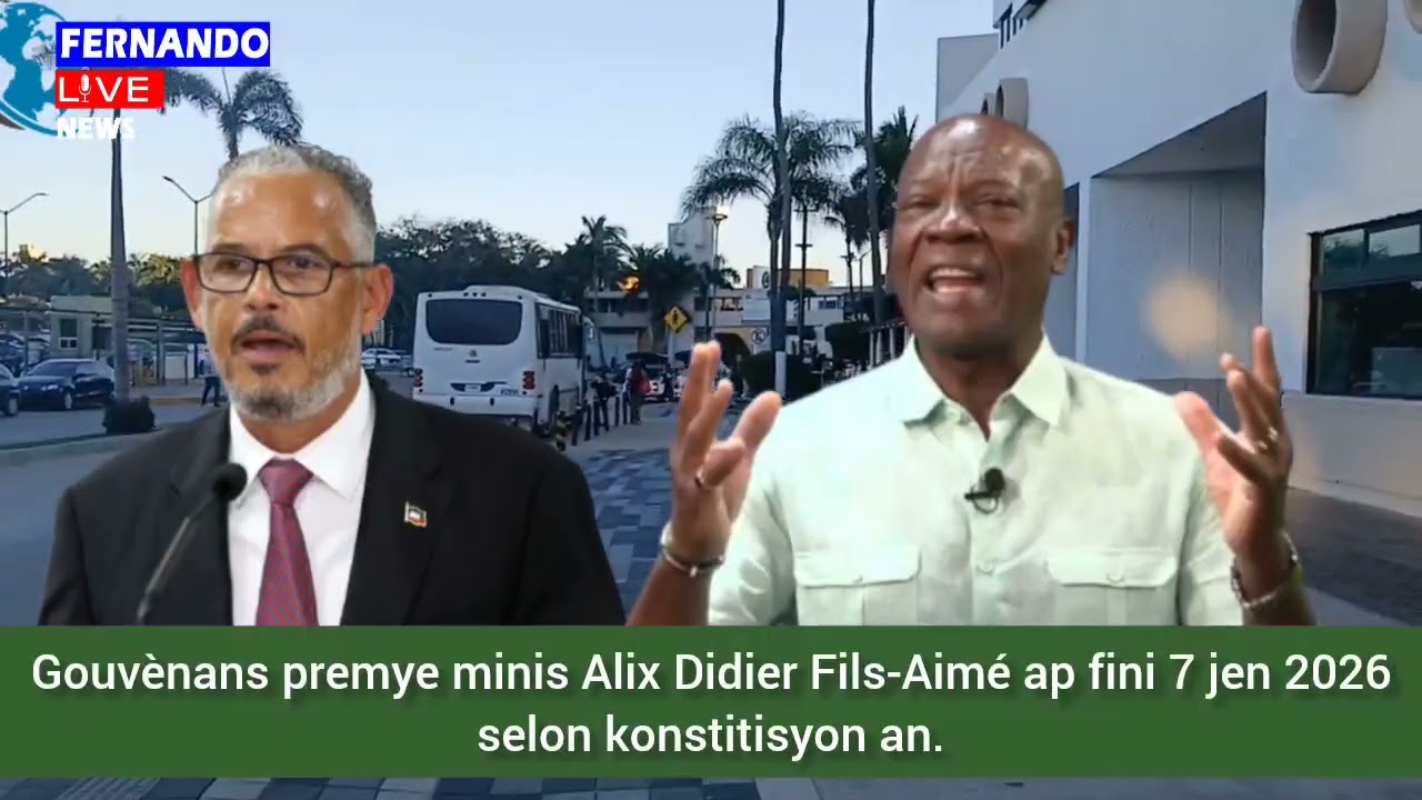 🚨🇭🇹⛳🇭🇹📍🚨 Gouvènans premye minis Alix Didier Fils-Aimé ap fini 7 jen 2026 selon konstitisyon an.🇭🇹⛳🚨