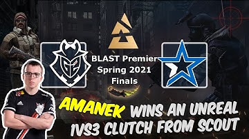 G2 vs Complexity: AmaNEk wins an unreal 1vs3 clutch from Scout, BLAST Premier Spring Final