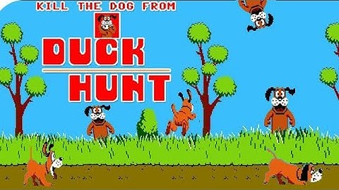 When you shoot the Dog 🐕  Duck Hunt 🦆