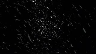 Realistic Winter Snowfall in the Night Sky #asmr #snow #overlay #effects  #winter #ice #wind #nature