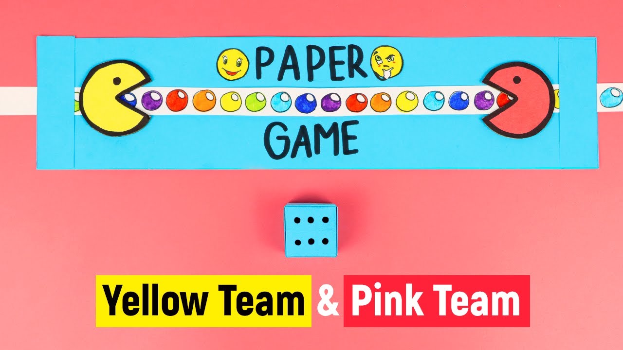 DIY игра в гонки из 1 листа бумаги для друзей / Настольные игры своими