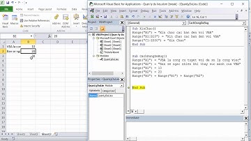 Bài 04  Chạy Debug từng dòng lệnh để dễ dàng sửa lỗi trong VBA