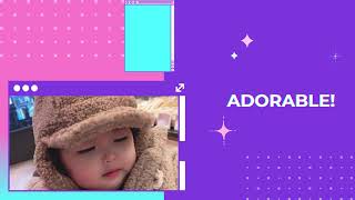 KOREAN BABY CUTE STICKERS APP FOR WHATSAPP Promo Video screenshot 1