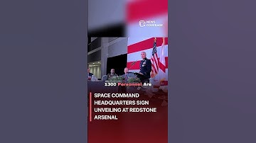 Onthulling van het naambord van het Space Command-hoofdkwartier bij Redstone Arsenal #politiek