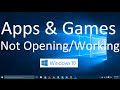 Apps and Games not Opening in Windows 10 (Solved) - YouTube