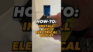 HOW-TO: Learn to install a GFI/GFCI outlet step by step! ⚡️🔌 #DIY #HomeImprovement #ElectricalWork