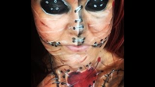 VooDoo Doll Halloween Makeup Tutorial | 31 Days Of Halloween