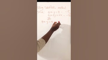 Solve using substitution method #viral #binarynumbers #subscribe #algebra #viralvideo #maths
