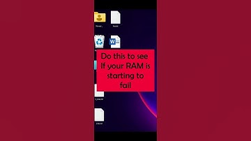 "Windows Memory Diagnostic : How to Fix Memory/RAM Problems"🤯 #shorts