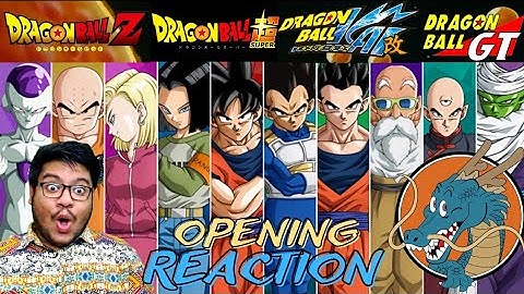 Dragon Ball All Japanese Openings Reaction (Dragon Ball Z,GT,Kai,Super)
