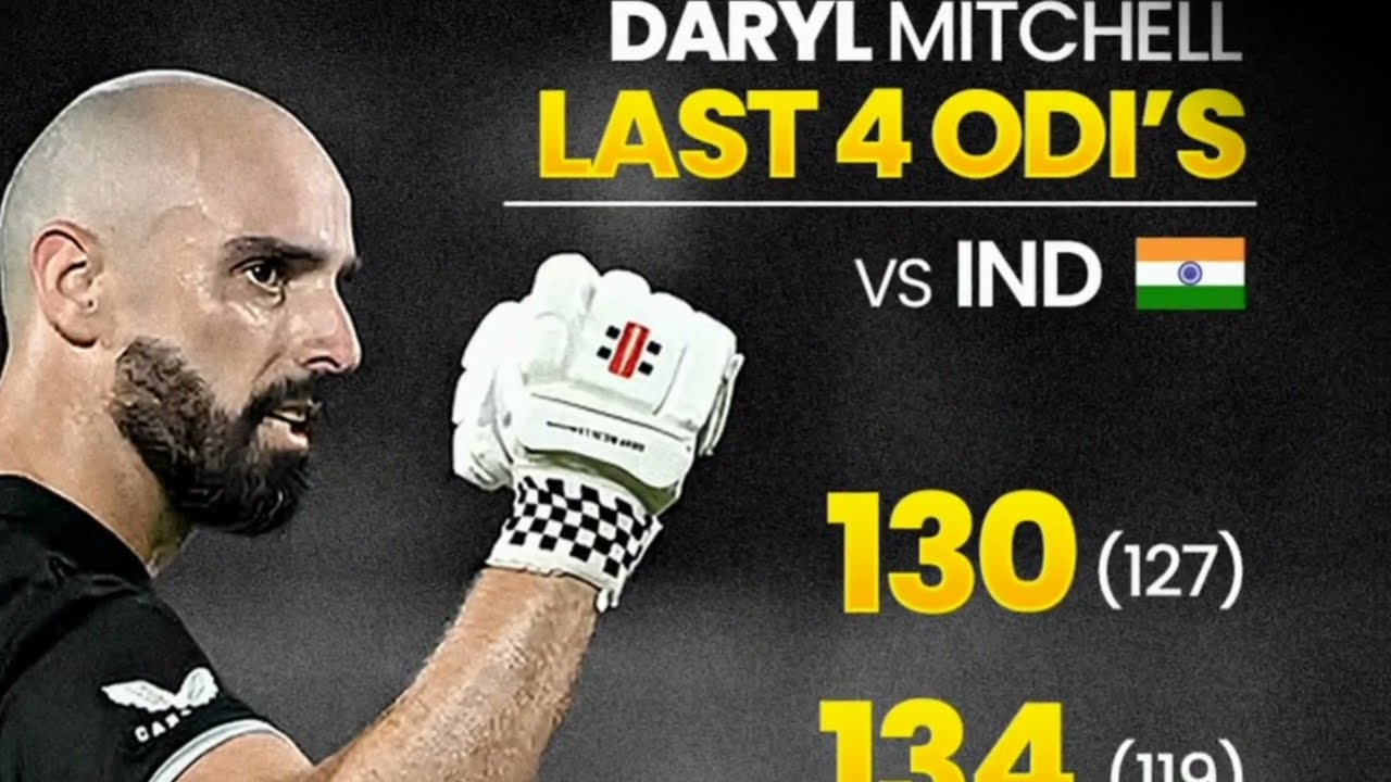 Daryl michell Lasr 4 odi vs ind 🇮🇳