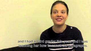 Hannah: Writing Is About Communication (Captioned)