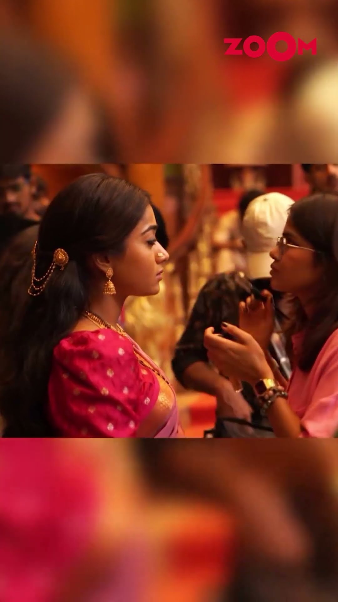 Rashmika Mandanna shares INTENSE BTS pics from 'Pushpa 2: The Rule' #rashmikamandanna #shorts