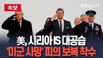 [🔴속보] 美, 시리아 IS 겨냥 대공습…