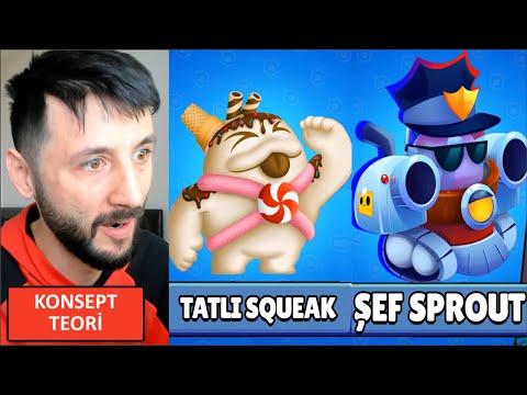 TATLI SQUEAK, ŞEF SPROUT ve GÜNLÜK BELEŞ MEGA KUTU MÜCADELESİ Brawl Stars GÜNCELLEME (Konsept/Fikir)