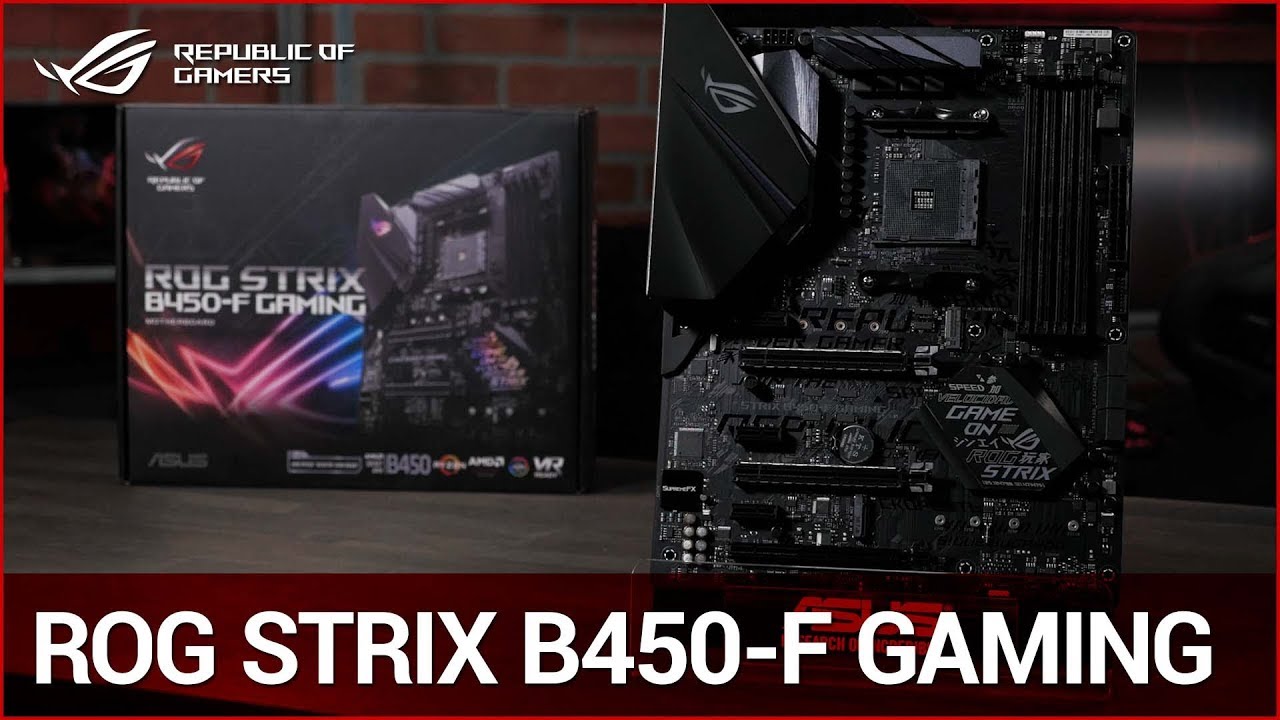 Rog Strix B450 F Gaming Overview Youtube