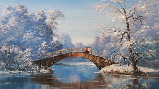 painting snow scene part 1