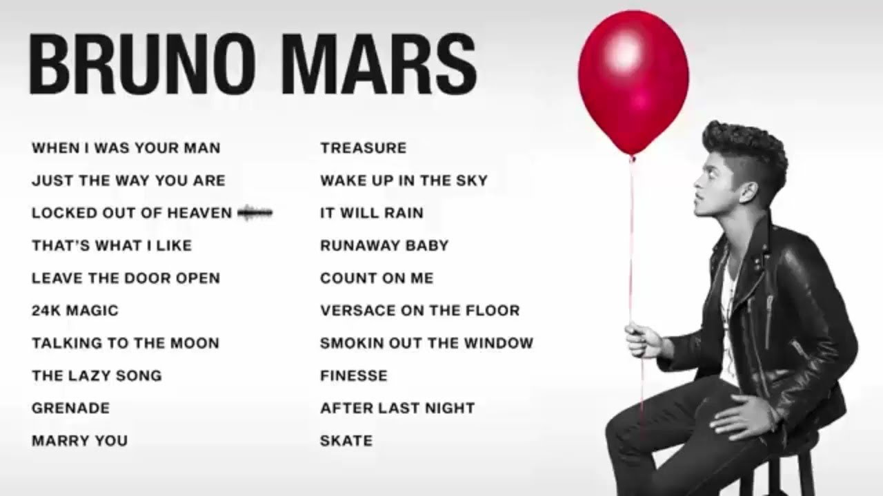 Bruno Mars Top Songs 2025 Playlist When I Was Your Man, Just The Way You Are, 24K Magic ... Bruno Mars Top Songs 2025 Playlist When I Was Your Man, Just The Way You Are, 24K Magic ...