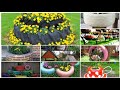 Garden ideas for old tire /re use old tire/DIY garden ideas #gardendecoration#trending#gardenidea/