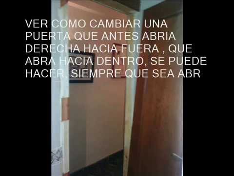 Video: ¿Se puede cambiar una puerta que abre hacia adentro por una que abre hacia afuera?