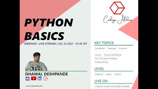 #1  Python Basics [Comments, Variable, Syntax, DataTypes]