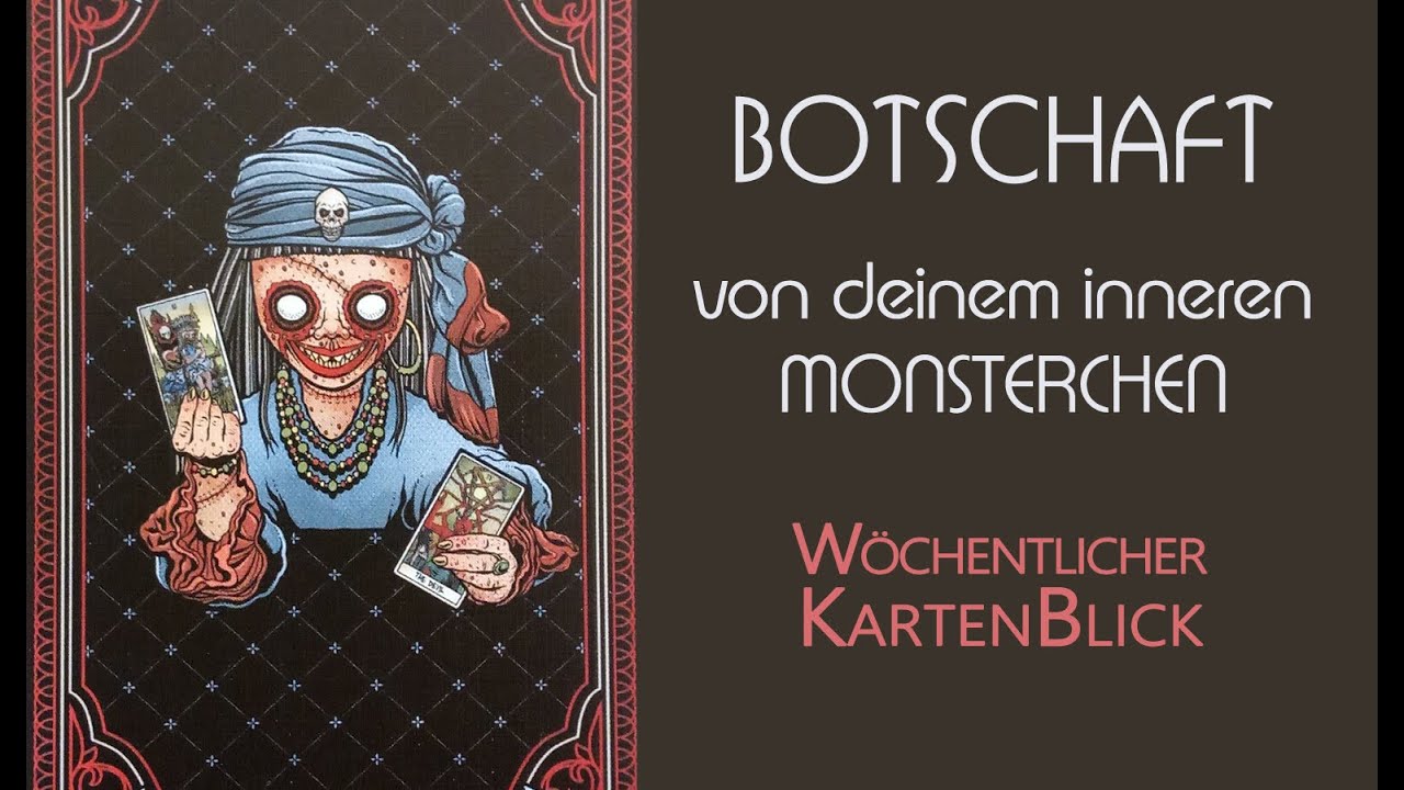 🌼 Die Schönheit des Grauens 🧟‍♀️ Botschaft vom inneren Monster 👹 Wöchentlicher KartenBlick (zeitlos)