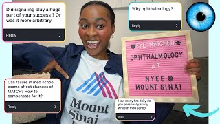 2025 Residency Post-Match Q&A!!! | Ophthalmology