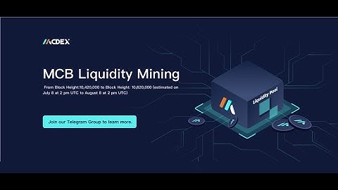 How to Liquidity Mining on MCDEX