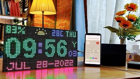 Cool Digital Wifi Clock ESP8266 DS3231 weather station RBG Matrix LED display