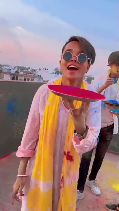 Happy Holi 😂 #ytshorts #youtubeshorts #shorts  / Chotanawab /rishabkhan