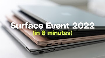Microsoft Surface 2022 event in 8 minutes Highlights!