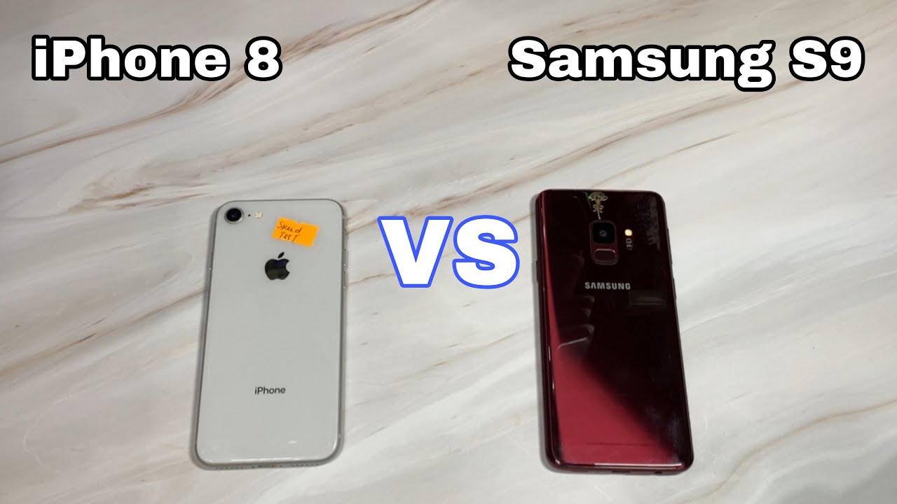 iPhone 8 vs Samsung S9. Speed test Thanh Tú YouTube