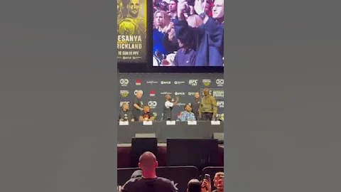 Kape throws a bottle at Kai 🤯 #ufc #ufc293 #manelkape