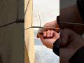 Manual Wire Tensioning Using a Simple Metal Clip for Secure Installation #shorts