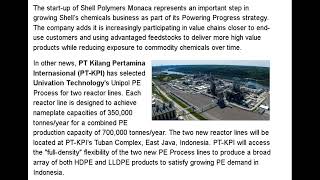 Pra News Pe Expansions - Shell Chemical Appalachia In Us, Pt Kilang Pert In Indonesia