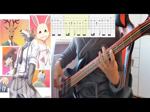 YOASOBI - Kaibutsu - Bass Cover With Tab (Bass Only)