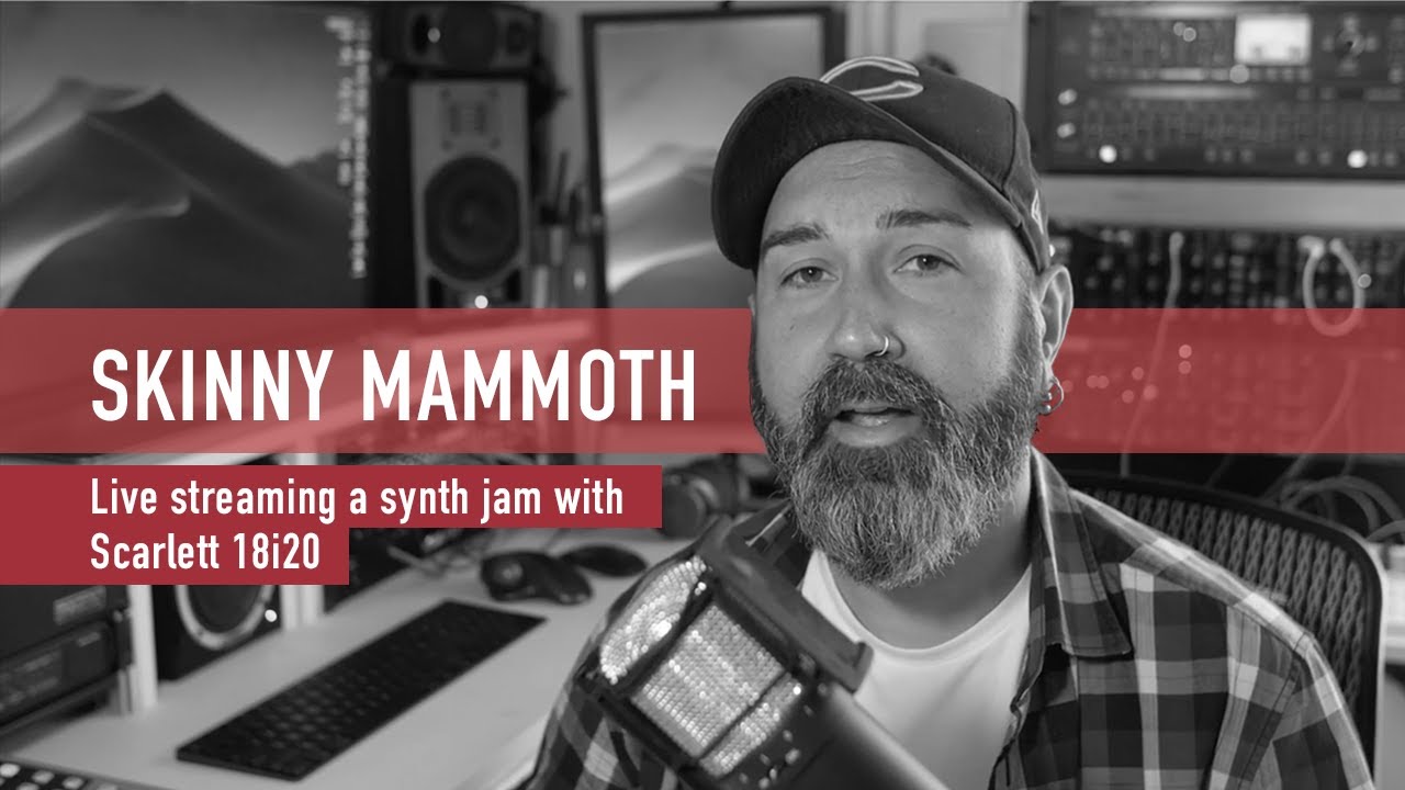 Live streaming a synth jam with Scarlett 18i20 // Focusrite