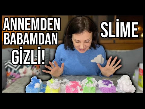 ANNE VE BABAMDAN GİZLİ SLİME CHALLENGE! **YENİ SLİME SETİ INSTAGRAM SLIME** Dobişko Tv