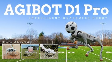 AGIBOT D1 Pro/Edu: 3.5m/s All-Terrain Quadruped Robot, All-Rounder for Research/Education/Security!