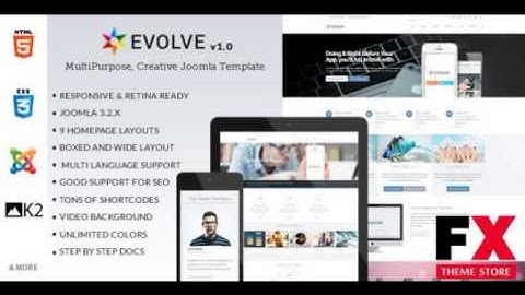 Preview Evolve - MultiPurpose Creative Joomla Template TFore
