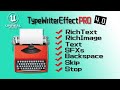 UE4 UE5 Typewriter Effect Pro V1.0 Showcase (4.0 Released! )